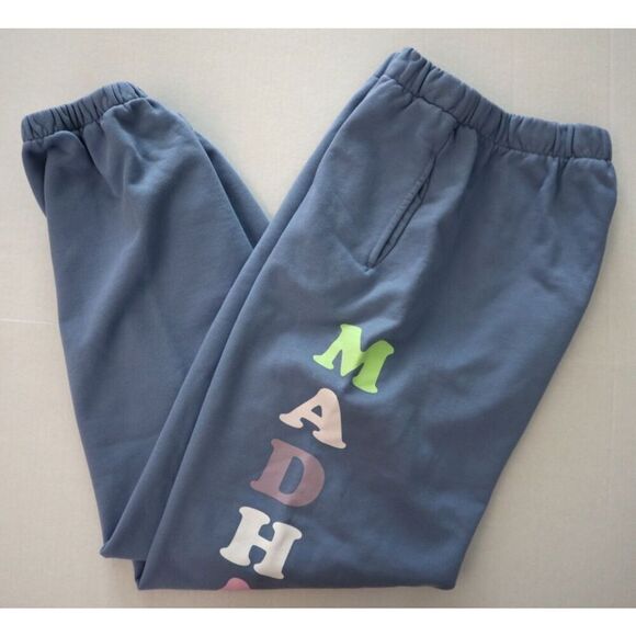 Madhappy ULWB02 Women's Sz L Frost Blue Pastels French Terry Jogger Sweatpants - Picture 10 of 12